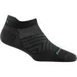 Darn Tough Women's Run Ultra-Lightweight - No Show Tab, Medium / Black / Cushion