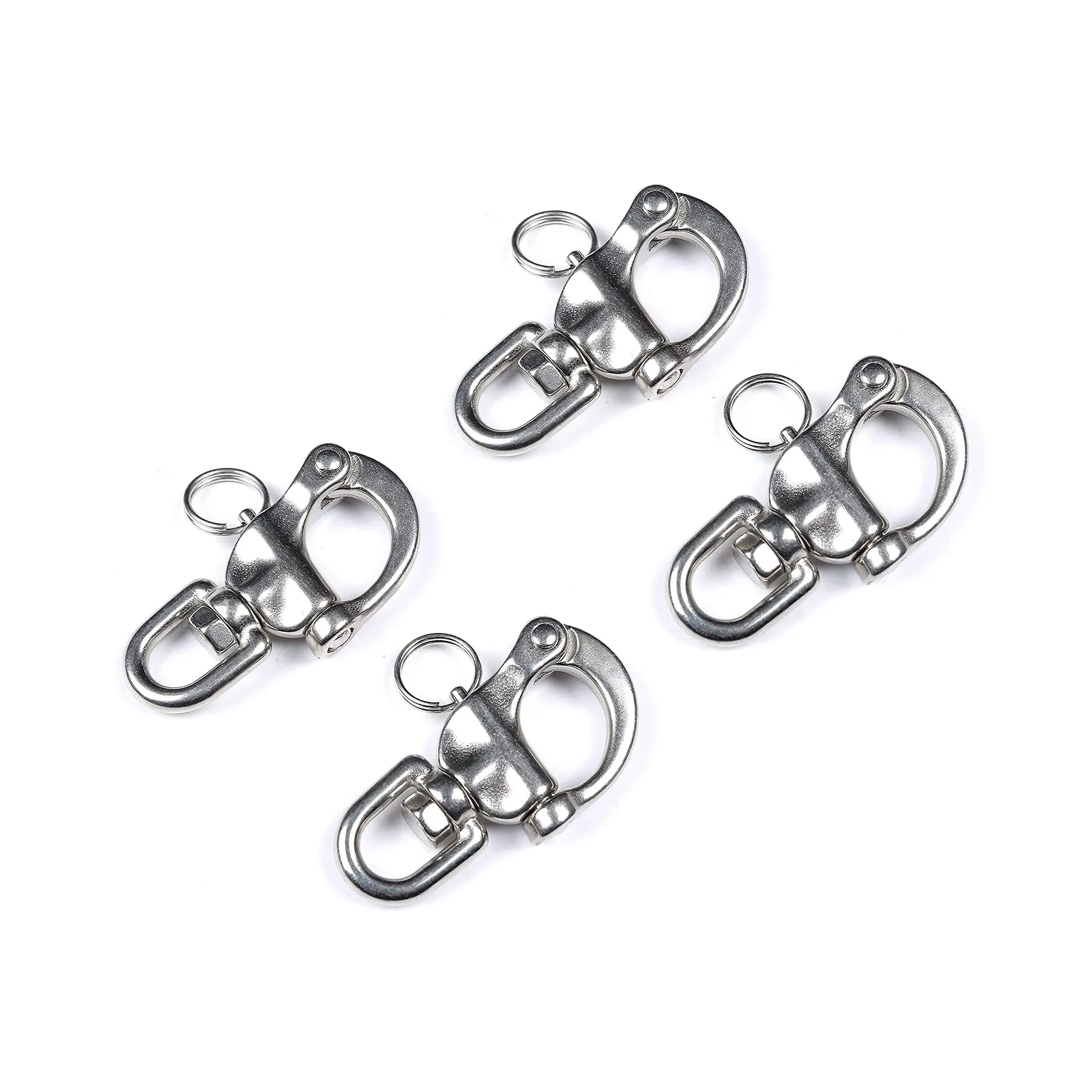 Swivel Eye Snap Shackle Quick Release Bail Rigging Clip 2-3/4&#034; Sailing Boat M...