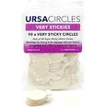 Ursa Very Sticky Circles: 90 Super High Tack, Double Sided, Pre-Cut Stickies with Peel-Off Tabs