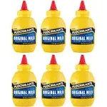 Plochman's Original Mild Classic Yellow Mustard, 10.5 oz (6 Pack)