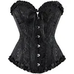 Szivyshi Women's Lace Waist Push Up Corset Top