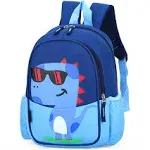 POWOFUN Kids Toddler Travel Backpack Cool Cute Cartoon Daypack (Dinosaur Blue Backpack)