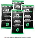 Counteract 4oz-b4 Centrifugal Force Tirewheel Balancing Beads - Off-Road Vehicles, Light Duty Truck Tires, 4 4oz Balance Bead Bags, 4 Valve Caps