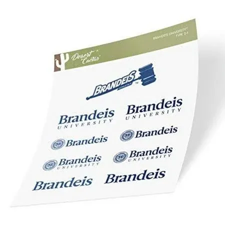 Brandeis University Sticker (Type 2 Sheet)