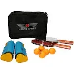 Ping Pong Paddles Set - Professional Table Tennis Rackets and Balls Retractable