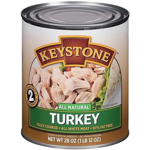 Keystone Meats All Natural Canned Turkey, 28 Ounce