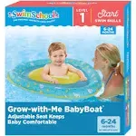 SwimSchool Infant Baby Pool Floats, Free Swimming, Super Buoyant – Ages 6-24 Months – Multiple Colors/Styles – Adjustable Canopies and Seats, Splash & Play Baby Floaties