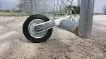 MOFEEZ Gate Wheel for Metal Swing Gate with 1-5/8" Thru 2" Gate Frames, Gate Support Wheel for Chain Link Fence, Prevent Gate FR