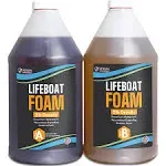 Lifeboat Urethane Pour Foam 2lb Density - Gallon Kit 2-Part Closed Cell Rigid Foam for Boat Buoyancy, Flotation, Soundproofing, & Insulation