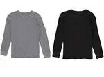 Fruit of The Loom Boys Premium 2-Pack Thermal Waffle Crew Top