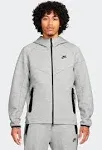 Men's Nike Sportswear Tech Fleece Windrunner - DK Heather Grey/Black