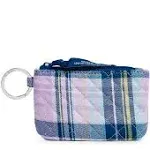 Vera Bradley Zip ID Case Amethyst Plaid