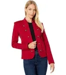 Tommy Hilfiger Women's Military Band Jacket - Chili Pepper - Size S