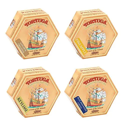 Tortuga Caribbean Rum Cake 4 Pack Assortment- Original, Keylime,