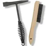 VASTOOLS Welding Chipping Hammer with Coil Spring Handle,10.5",Cone and Vertical Chisel/ 10" Wire Brush(Free), Black