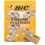 BIC Chrome Platinum Double Edge Blade - 100 Blades