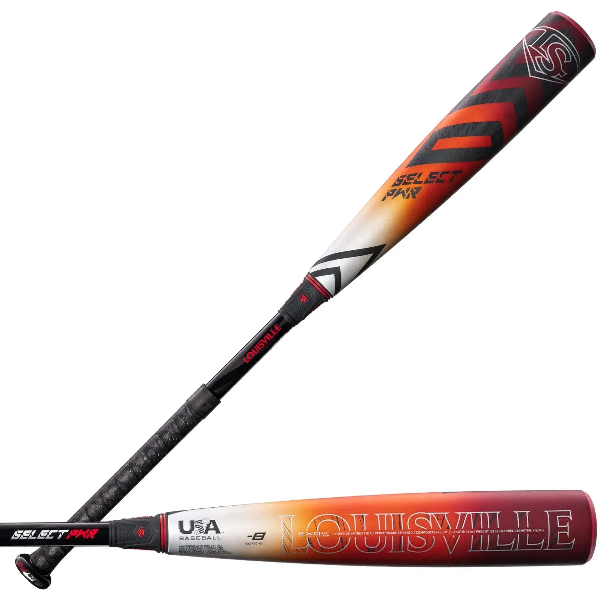 Louisville Slugger 2023 Select PWR™ USSSA Baseball Bat: -10, -8, and -5