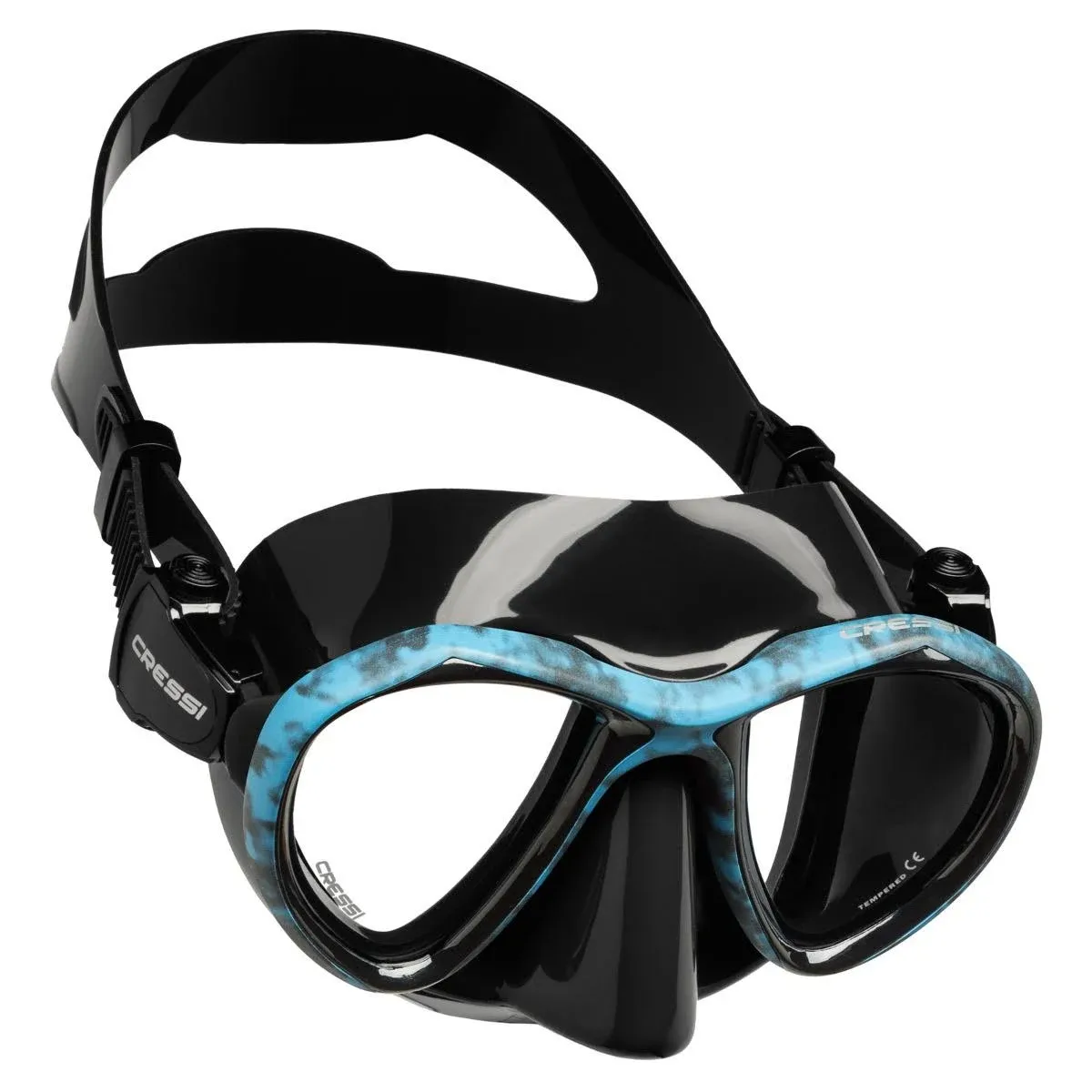 Adult Free Diving Photographer Low Volume Mask with Silicone Skirt- Metis by Cressi: Quality Since 1946