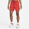 Men's Stride Dri-fit 7" Unlined Running Shorts In Red