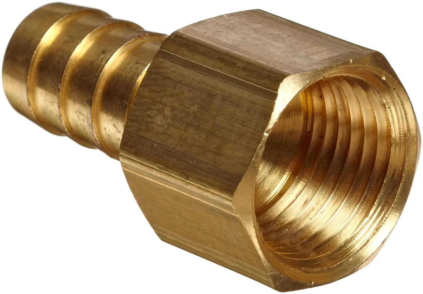 Hose Barb for 1/8&#034; ID Hose X 1/8&#034; Female NPT Hex Body Brass Fitting 209A-2A