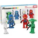 PicassoTiles 4 Piece Ninja Character Figure Set