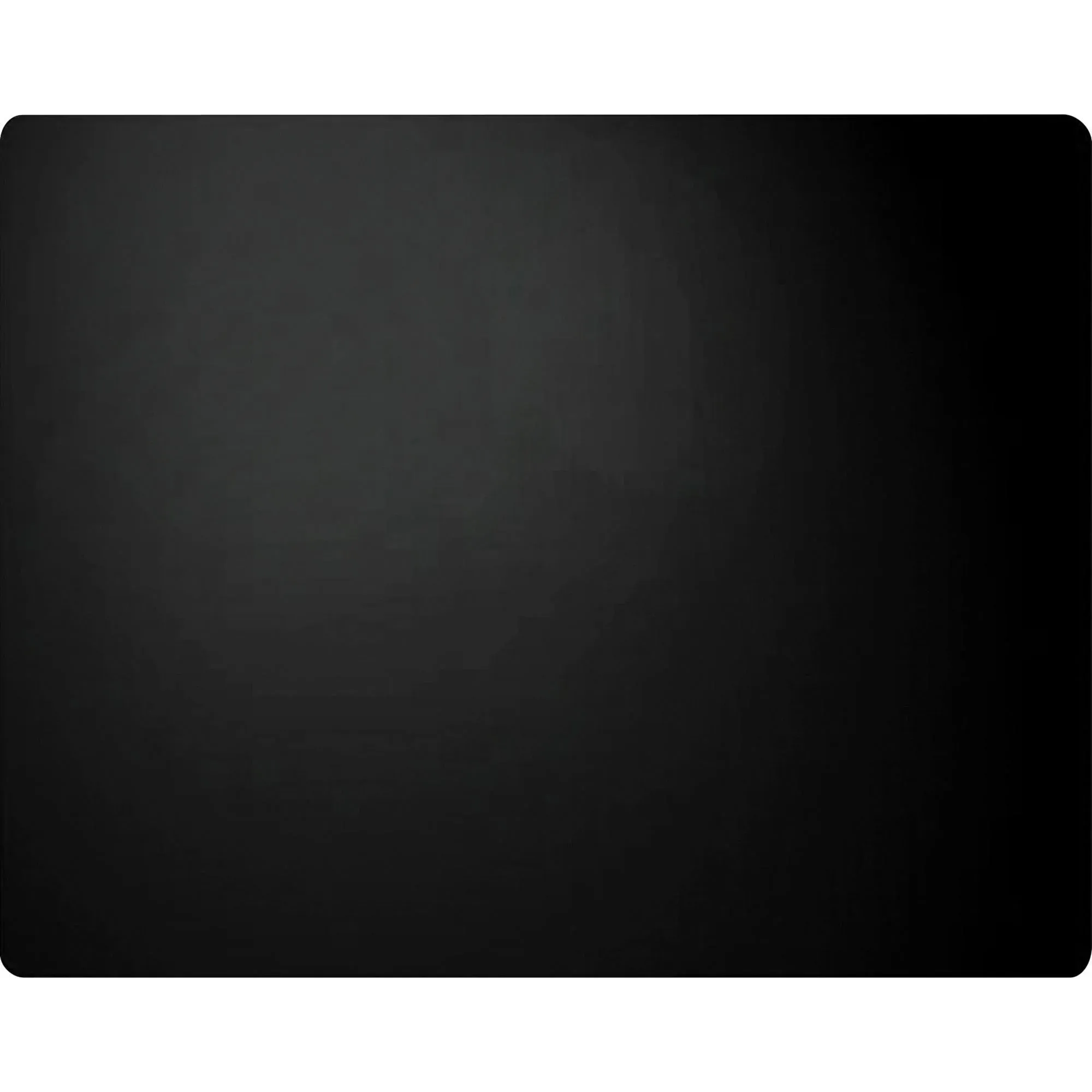 Artistic 2036LE 20" x 36" Black Leather Desk Pad with Coaster