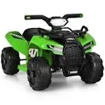 6V Kids ATV Quad Electric Ride On Car with LED Light and MP3-Green