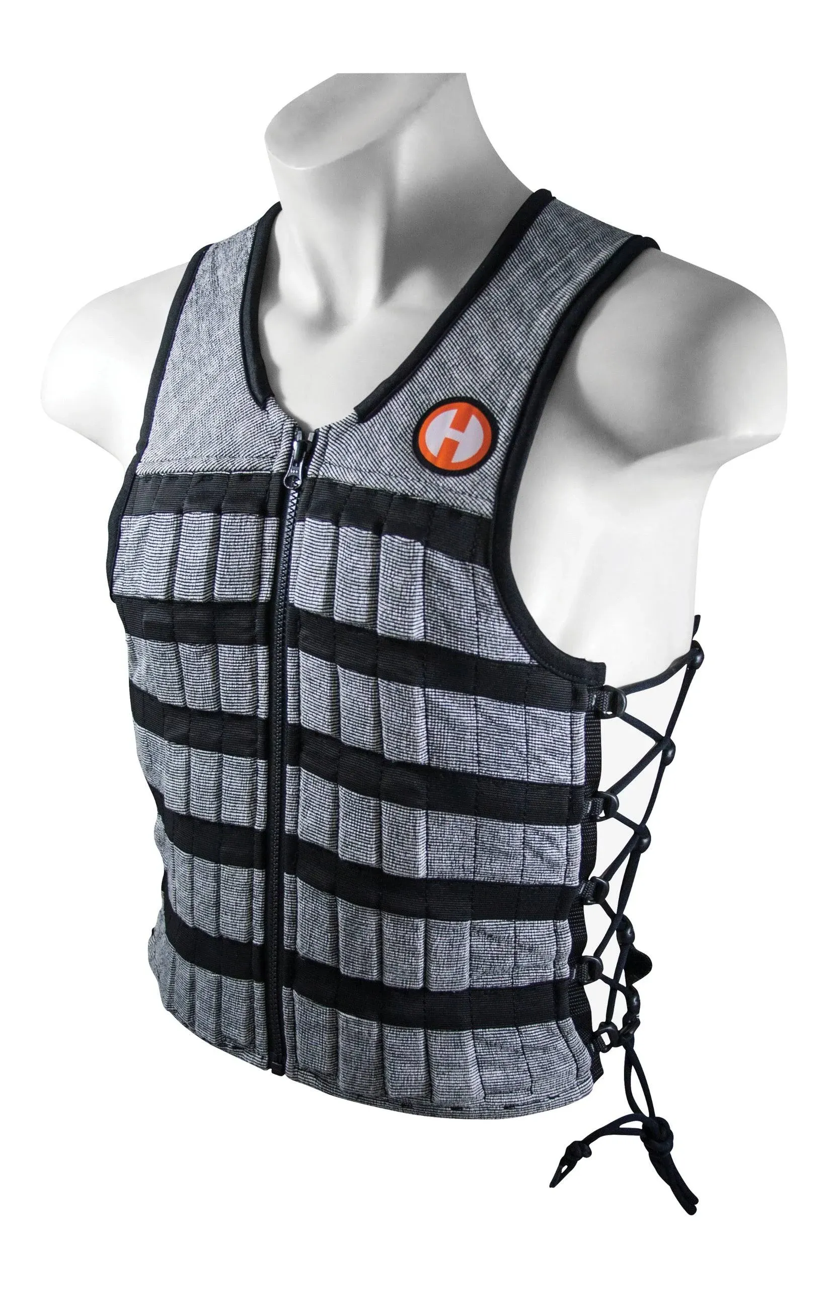 Hyperwear Hyper Vest PRO Weighted Vest Men and Weight Vest Women, Performance Stretch Wicking Fabric, Thin Adjustable Weighted Vest, Pre-loaded with Smallest Steel Weights for Weighted Vests