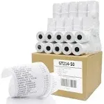 Gorilla Supply Thermal Paper Receipt Roll 2-1/4&#034; x 50&#039; BPA Free 50 Ro