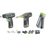 PE Genesis 8-Volt Li-Ion 3-Piece Cordless Tool Kit w Screwdriver, Soldering Iron