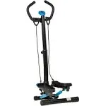 Soozier Twist Stepper Machine with Resistance Bands, Adjustable Workout Fitness Equipment with Handle Bar and LCD Display for Home Gym Exercise