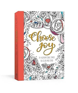 Choose Joy Postcard Book: 24 Inspirational Cards to Color and Send [Book]