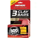 Mothers 07242 California Gold Detailing Clay Bar (Pack of 3)