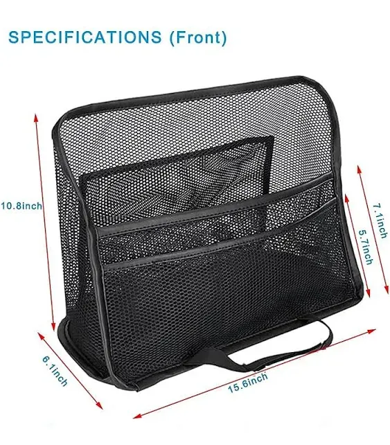 Car Net Pocket Handbag Holder Between Front Seats,Car Mesh Handbag Holder Car Front Seat Storage Organizer Car Purse Holder for Phone Documents keys,Barrier of Backseat Kids Pet