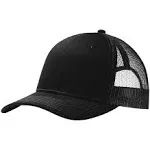 Port Authority C112 Snapback Trucker Cap - Black