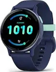 Wearable4U - Garmin Vivoactive 5 Fitness GPS Smartwatch, 1.2 in AMOLED Display, Up to 11 Days of Battery, Metallic Orchid Aluminum Bezel with Orchid Case with Power Bank Bundle