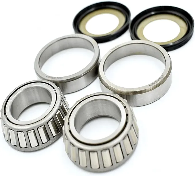 HD Switch Steering Drag Neck Stem Post Bearing, Race & Seal Kit Replaces Harley Davidson OEM 48300-60, 48315-60