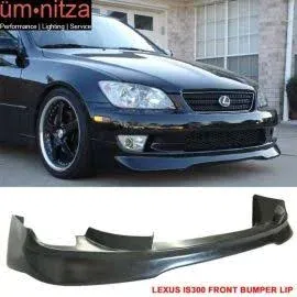 Fits 01-05 Lexus IS300 AMS Style Front Bumper Lip Unpainted - PU