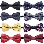 MEN’S 8 PACK CLIP ON BOW TIE BUNDLE SET *NWT*