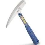 Estwing Rock Pick - 14 oz Geological Hammer with Pointed Tip & Shock Reduction Grip - E3-14P