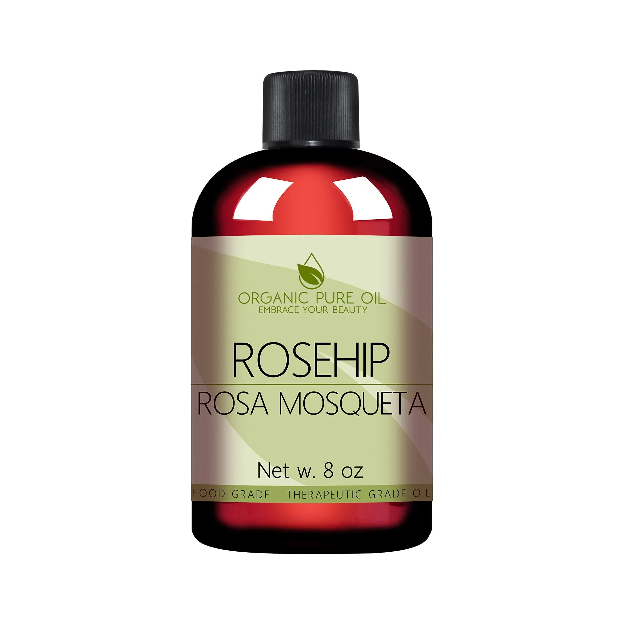 Rosehip Oil | 100% Pure Raw Unrefined Organically Sourced Non-GMO Vegan 8 OZ Bulk Wholesale Premium Cosmetic Grade for DIY Formula Soap