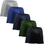 Andrew Scott Men's Cotton Knit Sleep - Boxers/Size Small to 8XL Big Man Underwear Boxer Shorts- Multi Packs