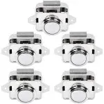 OCGIG 5 PCS Push Button Latch Cabinet Door Catch Keyless Cupboard Locks for RV Yachts Motorhome Camper Caravan