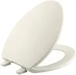 Kohler K-4774-47 Almond Brevia Quick-Release Elongated Toilet Seat