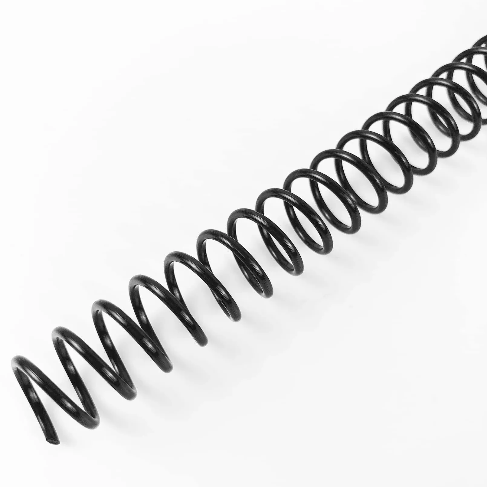 Binditek 100 Pack Plastic Spiral Binding Coils, 12mm(1/2"), 90 Sheet Capacity, 4:1 Pitch, Black Binding Spirals, for Students and Coworkers