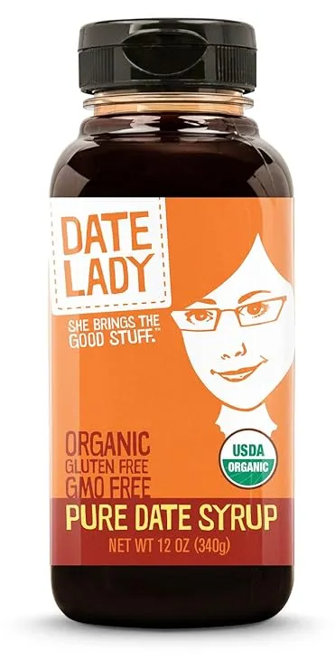 Organic Date Syrup 12 oz Squeeze Bottle | Vegan, Paleo, Gluten-free & Kosher | Sugar Substitute | More Nutrition Than Maple Syrup or Honey