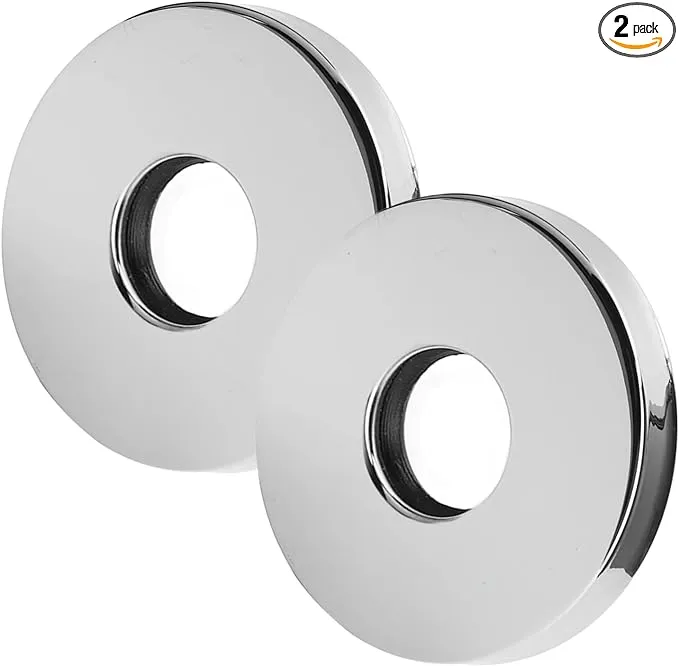 Corla 2pc Shower Arm Flange 2.5” Round | Modern Universal Escutcheon Replacement ...