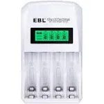 EBL AAA AA NI-MH Rechargeable Batteries 800/1100/2300/2800mAh + LCD Charger