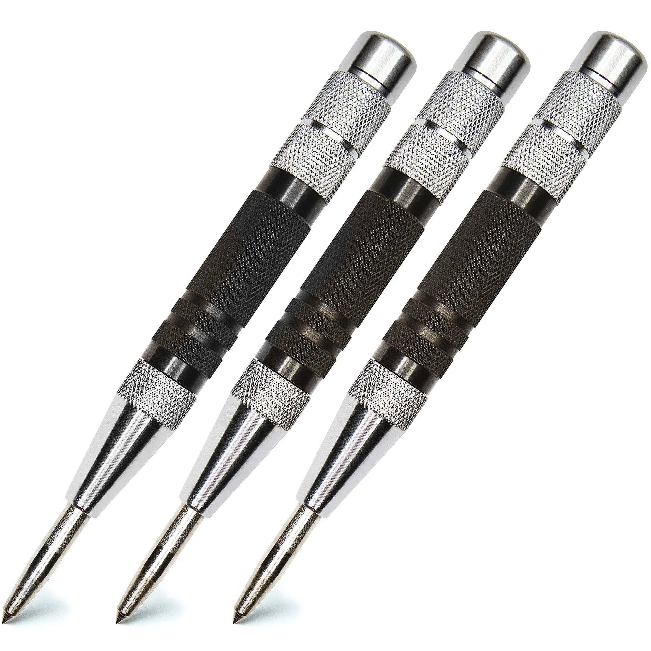 Ally Tools Super Strong 3 Pc Set Of 6 Inch Heavy Duty Automatic Center Punch Aut