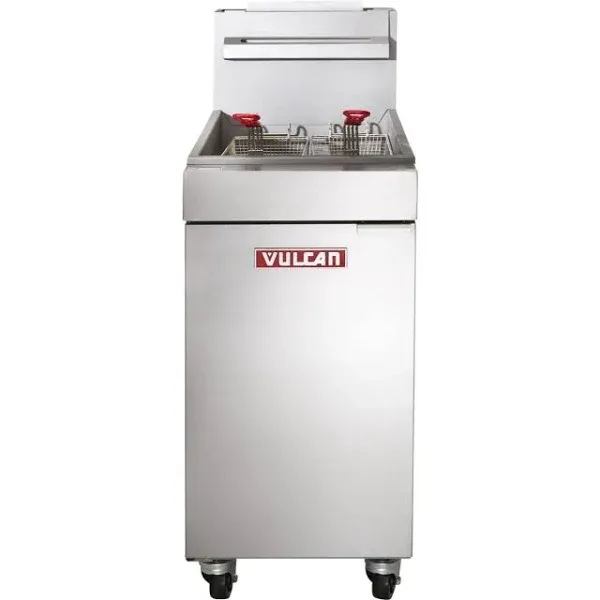 Vulcan LG300 Free-Standing Full Pot Gas Floor Fryer - 90,000 BTU